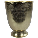 Ronde bloemenvaas Carol goud - 35x35x43 cm