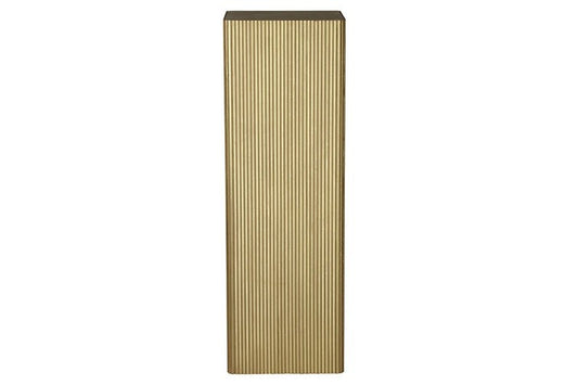 Bloemen/vazen zuil Gordon vierkant goud - 120 cm hoog (Hout)