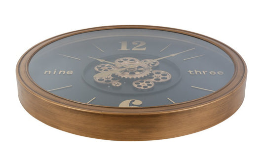 Grote radarklok Momentum rond zwart/goud Countryfield XL Ø80 cm, foto 2