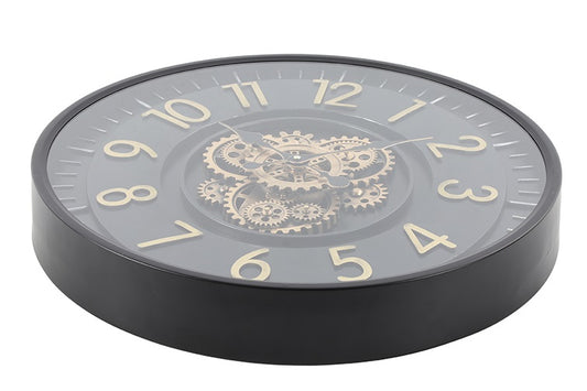 Radarklok Clarke rond zwart Ø55 cm, foto 2
