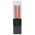 2 stuks LED Dinerkaars rustiek roze - 24 cm hoog + afstandsbediening (Countryfield)