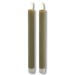 2 stuks LED Dinerkaars rustiek beige - 24 cm hoog + afstandsbediening (Countryfield)