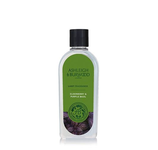 Ashleigh & Burwood Geurlamp/Luchtreiniger Olie - Elderberry & Purple Basil 500 ML (NIEUW)