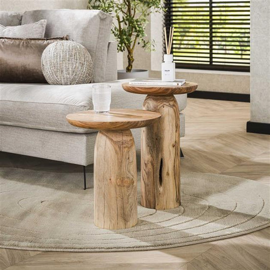 Bijzettafel river maat XL solid / Massief acacia naturel (Magazijn sale)