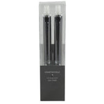 2 stuks LED Dinerkaars rustiek zwart - 24 cm hoog + afstandsbediening (Countryfield)