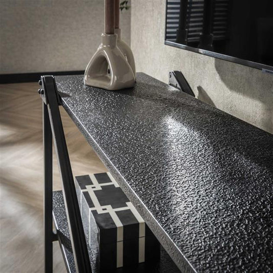 TV-meubel Piega 140 cm industrieel / Grijs (Magazijn sale)