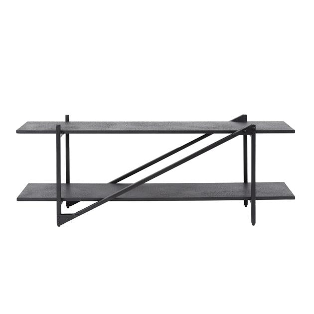 TV-meubel Piega 140 cm industrieel / Grijs (Magazijn sale)