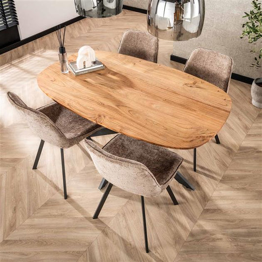 Eetkamertafel Arhus solid 150x90 cm / Massief acacia naturel