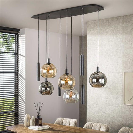 Hanglamp Sfera Tricolore 5+4-lichts / Artic zwart