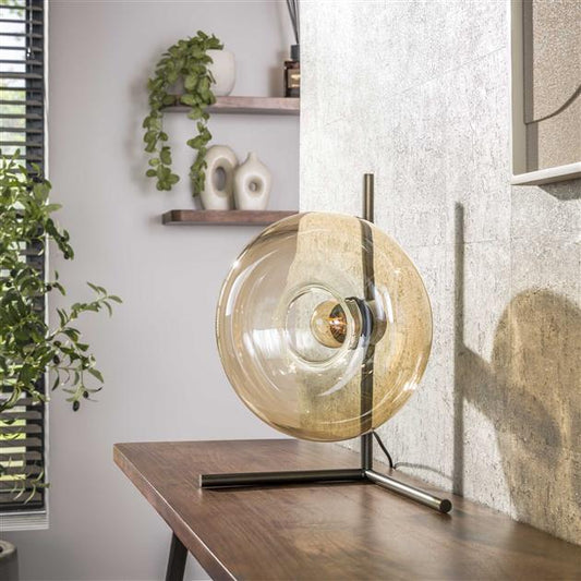 Tafellamp Soll 1-lichts / Amber glas