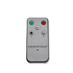 2 stuks LED Dinerkaars rustiek roze - 24 cm hoog + afstandsbediening (Countryfield)