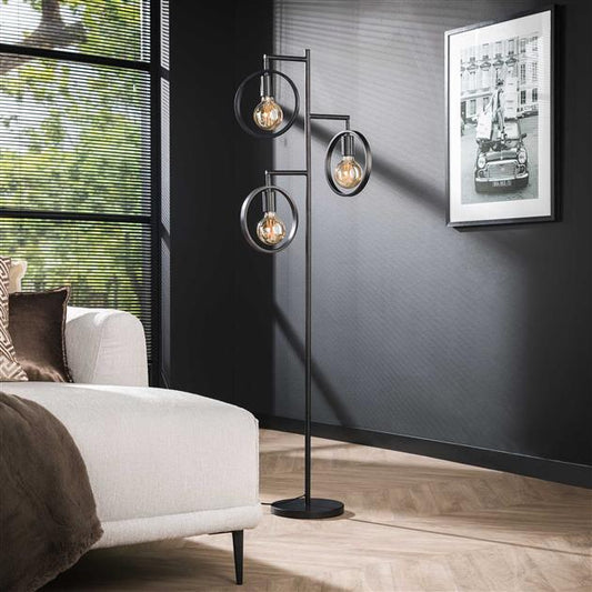 Vloerlamp 3L ring / Charcoal