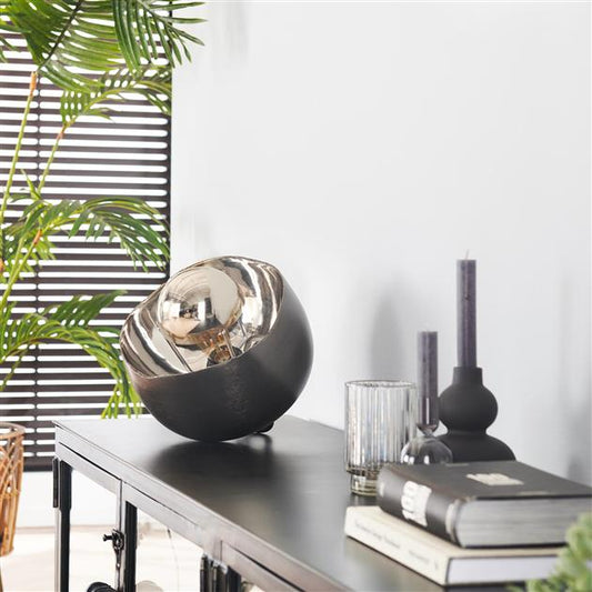Tafellamp Ø28 mirror / Zwart nikkel (Magazijn sale)