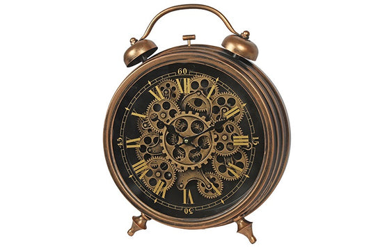 Tafel radarklok wekker - Brooks koper 39x45 cm