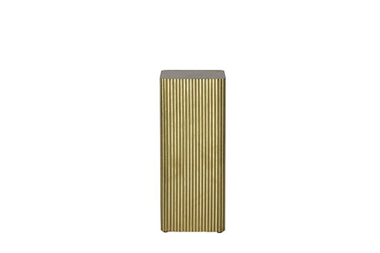 Bloemen/vazen zuil Gordon vierkant goud - 60 cm hoog (Hout)