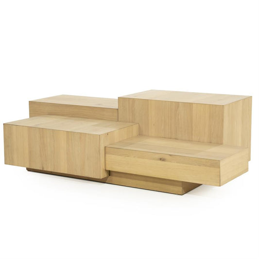 Salontafel Quinten Eleonora 140x75 cm rechthoekig - Naturel eiken