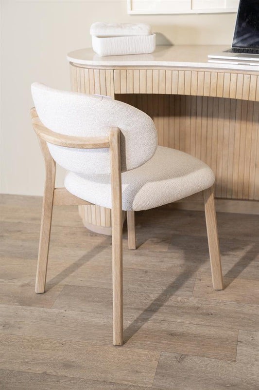 Eleonora eetkamerstoel Mikky naturel - beige Moon