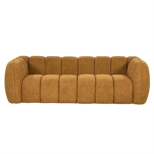 Sofa 3 zits bank Cubetto By-Boo - Nox stof mosterd kleur