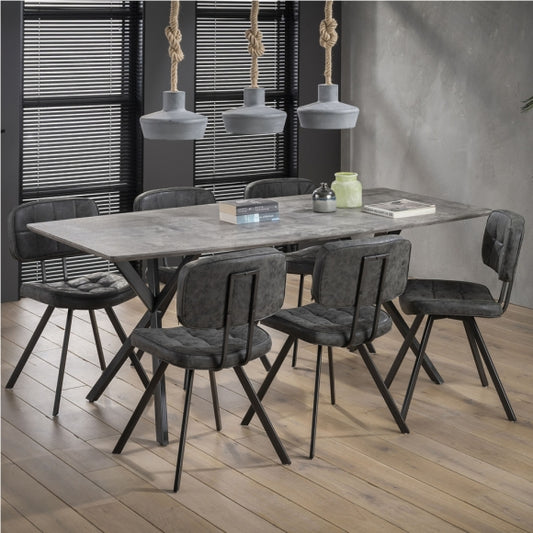 Eetkamertafel ovaal vormig 160x90 cm - leverbaar in 2 kleuren