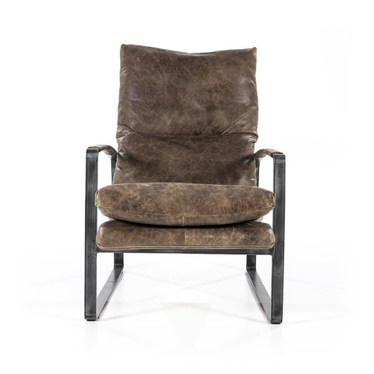 Eleonora Fauteuil Lex - donkerbruin vintage leer