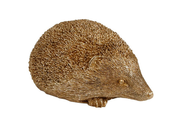 Sculptuur Egel goud polystone