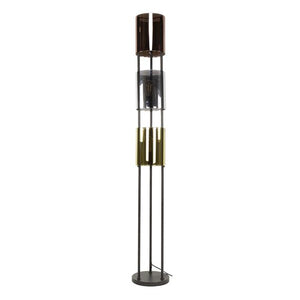 Vloerlamp Lucente tricolore 3-lichts / Artic zwart
