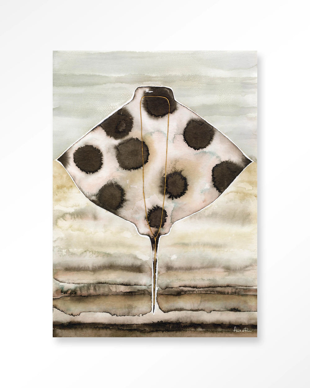 Glasschilderij Eagle Ray - Urban Cotton