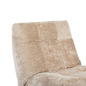 Relaxfauteuil Mila handmatig & draaibaar met unieke schommelstand - Beige stof