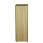 Bloemen/vazen zuil Gordon vierkant goud - 100 cm hoog (Hout)