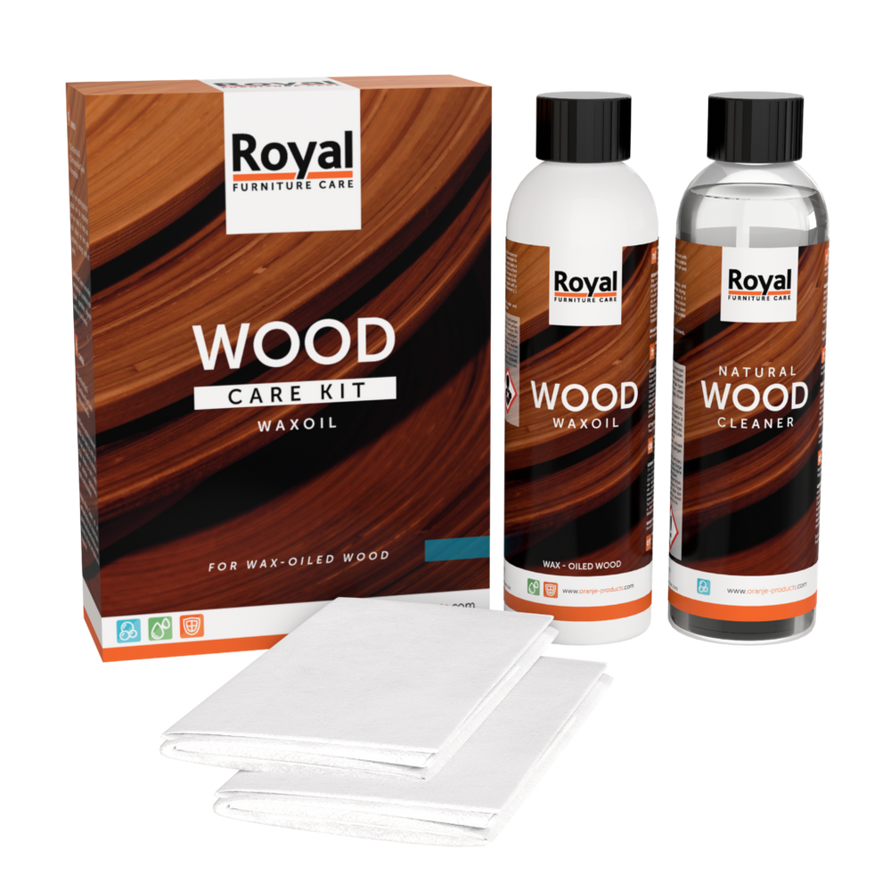 Wood Care Kit - Waxoil voor meubelen met een matte was- en/of olielaag