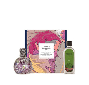 Ashleigh & Burwood Cadeauset  Geurlamp Pearlescence paars + Peony geurolie (NIEUW)