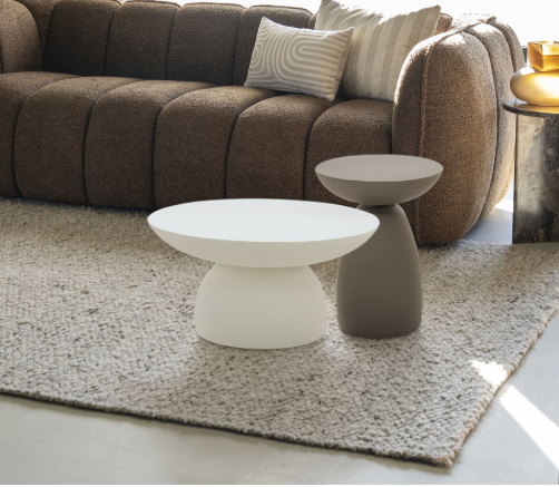 Salontafel Canto small Ø70 - Wit ijzer