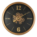 Grote radarklok Momentum rond zwart/goud Countryfield XL Ø80 cm (NIEUW)