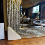Luxe spiegel Gouden lijst reliëf 86x140 cm facet geslepen  (magazijn opruiming)