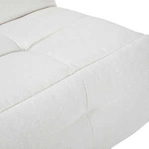 Relaxfauteuil Izzy handmatig & draaibaar met unieke schommelstand - Witte stof (Off white)