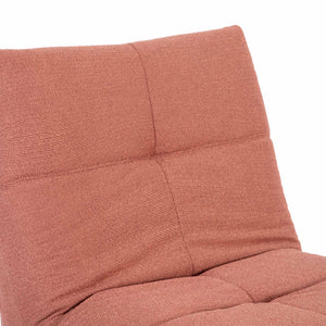 Relaxfauteuil Izzy handmatig & draaibaar met unieke schommelstand - Roze stof