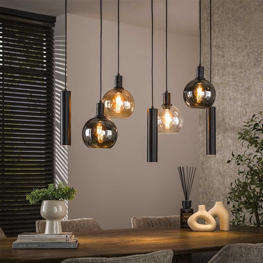 Hanglamp Sfera Tricolore 4+3-lichts / Artic zwart