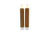 2 stuks LED Dinerkaars rustiek amber- 15 cm hoog + afstandsbediening (Countryfield)