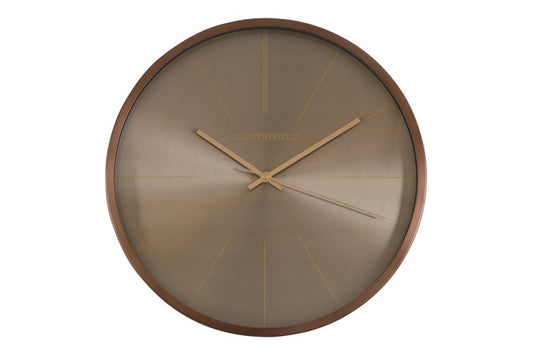 Wandklok Copper L rond brons Countryfield Ø50.5 cm
