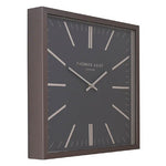 Wandklok vierkant Thomas Kent Smithfield Antraciet/grijs 60x60 cm
