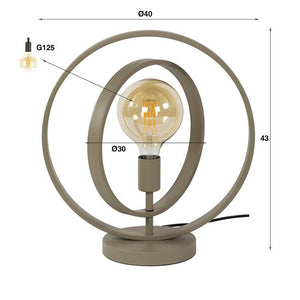 Tafellamp Turn Around 1-lichts / Beige