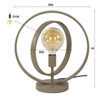 Tafellamp Turn Around 1-lichts / Beige