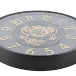 Radarklok Clarke rond zwart Ø55 cm