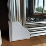 Luxe spiegel Zilveren sierlijst 88x140 cm facet geslepen  (magazijn opruiming)