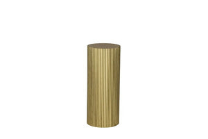 Bloemen/vazen zuil Gordon rond goud - 60 cm hoog (Hout)