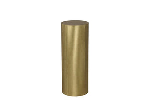 Bloemen/vazen zuil Gordon rond goud - 80 cm hoog (Hout)