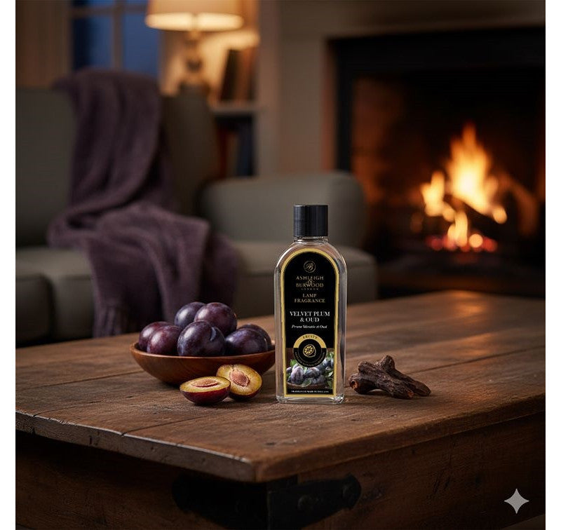 Ashleigh & Burwood Geurlamp/Luchtreiniger Olie - Velvet Plum & Oud 250 ML