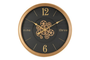 Radarklok Momentum rond zwart/goud Countryfield Ø60 cm (NIEUW)