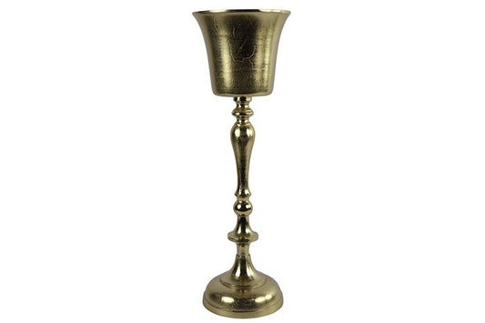 Vaas Josha goud extra hoog - 26x26x83 cm