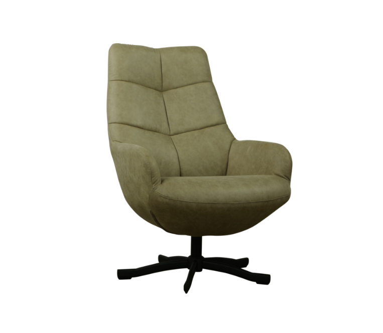 Draaifauteuil met armleuning - Gladde Magnum 84 clay stof (Magazijn sale)